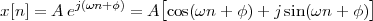 x [n] = A ej(ωn+φ) = A[cos(ωn + φ) + jsin(ωn + φ )]
